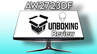 Alienware AW2723DF 280hz Review Unboxing Vs 27GR95QE [upl. by Banky]