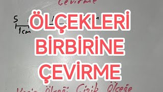 ÖLÇEKLERİ BİRBİRİNE ÇEVİRME ÇİZİK ÖLÇEĞİ KESİR ÖLÇEĞE KESİR ÖLÇEĞİ ÇİZİK ÖLÇEĞE ÇEVİRME [upl. by Sheedy972]