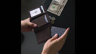 VC302AVULKIT Alcantara Trifold Wallet [upl. by Alyek216]