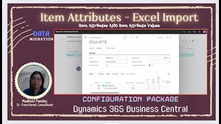 Export and Import Data in Business Central Item Attributes Values  Configuration Package  Part2 [upl. by Kerrie]