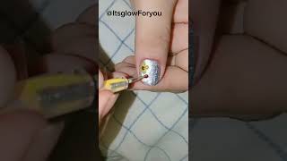 Beautiful nail polish design 💅 for beginners 💅nails youtubeshorts nailartdesigns [upl. by Etnovahs]