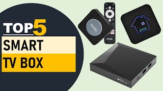 Top 5 Smart TV Box in 2024  Best Android TV Box [upl. by Ichabod332]