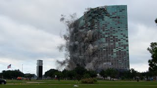 UNBELIEVABLE🤯 Capital One Tower Demolition  Cinematic MultiAngle Slow Motion [upl. by Verneuil]