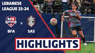 20240407 vs SAS  Lebanese League Round 4  Highlights [upl. by Owen]