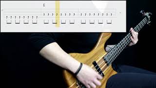 The Strokes  Reptilia Bass Cover Play Along Tabs In Video [upl. by Desiri]