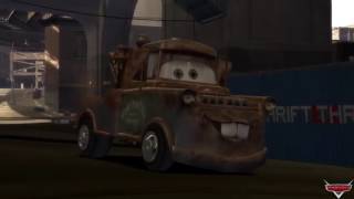 Tow Mater VS Lightning McQueen Biggest Track Disney pixar car by onegamesplus [upl. by Giesser]