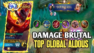 DAMAGE ALDOUS GLOBALBEGINI CARA MAIN TOP GLOBAL ALDOUS 650 STACKBEST BUILD ALDOUS 2024 [upl. by Godric453]