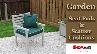 Water Proof Garden Seat Pads And Scatter Cushionsoutdoor [upl. by Aurilia806]