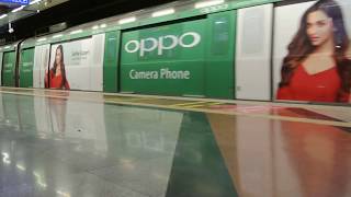 OPPO F3  F3 Plus Delhi Metro Train Wrap [upl. by Gerk]