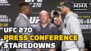 UFC 270 Full Press Conference Staredowns  MMA Fighting [upl. by Morel]