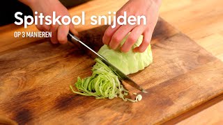 Spitskool snijden  How to  Allerhande [upl. by Shevlo]