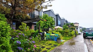 4K Walk around cozy Unyangdong Village on a Rainy day in Gimpo a Suburb of Seoul Korea [upl. by Sara-Ann28]