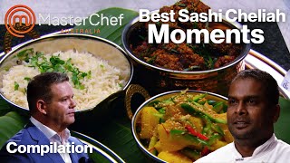 Best Sashi Cheliah Moments  MasterChef Australia  MasterChef World [upl. by Erdnaed956]