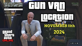 Gun Van Location Today  NOVEMBER 11th 2024  GTA 5 ONLINE  STUN GUN IN STOCK TODAY [upl. by Aredna302]