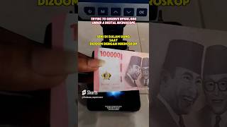 Rp 100000 dizoom mikroskop digital money finance uang [upl. by Vassili]