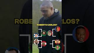 ROBERTO CARLOS picks the BEST LEFTBACK EVER 🐐 shorts football soccer [upl. by Malva353]