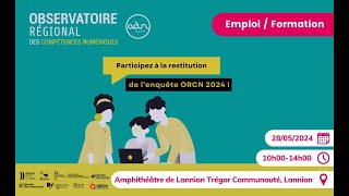 ADN Ouest  Table ronde sur lenquête compétences numériques ORCN Bretagne amp Pays de la Loire  2024 [upl. by Goodill516]