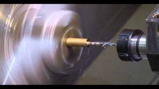 Rotary Broaching on a HAAS SL10 CNC Lathe [upl. by Phyllys916]