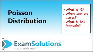 Poisson Distribution  Introduction  ExamSolutions [upl. by Isawk772]