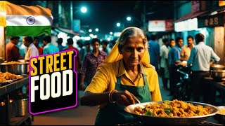 First Time in INDIA SUPER CHEAP street food  STREET WALK [upl. by Enyawed]