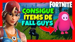 Como OBTENER ITEMS De FALL GUYS En FORTNITE✅2024 Como CONSEGUIR Cosmeticos de Fall Guys en Fortnite [upl. by Heisser]