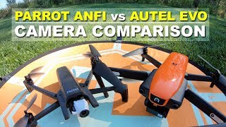 PARROT ANAFI vs AUTEL EVO  Camera Comparison [upl. by Oiuqise750]