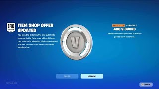 400 VBUCKS GRATIS PER ALCUNI UTENTI E EVENTO FINALE IN QUESTA STAGIONE [upl. by Gil]