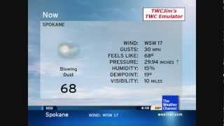 TWCJims TWC Emulator The dust blows in Spokane [upl. by Onivag]