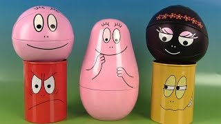 Barbapapa Poupées Gigognes Nesting Dolls Chamboule Tout Œufs Surprises [upl. by Ahsikal]