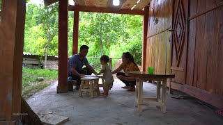 Making chairs and harvesting Wurfbainia villosa fruit with my wife [upl. by Nelleoj858]