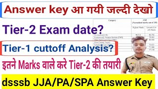 Dsssb JJA PA SPA Answer Key 2024Dsssb jja expected cut off 2024Dsssb jja answer keypa spa answer [upl. by Ming253]