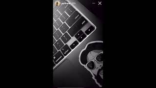 python p rocking jasper FACE sticker on the MacBook  💯🤞🏼 [upl. by Clarise]