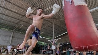 Anthony Starr Muay Thai Training Showcase at Sumalee Boxing Gym Phuket Thailand [upl. by Geminian191]