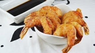 Crispy Tempura Prawns  Easy Prawn Appetizer Recipe [upl. by Oletta]