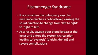 Eisenmenger Syndrome [upl. by Ennaillek]