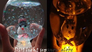 How to make light up snow globe [upl. by Kareem757]