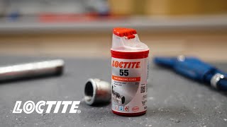 LOCTITE® 55 Gewindedichtfaden  Wie wird er angewendet [upl. by Tremayne635]