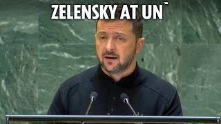 LIVE Volodymyr Zelensky speaks at UN General Assembly [upl. by Aivilys280]