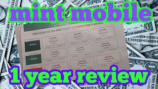 mint mobile  mint sim one year review 20182019 [upl. by Sasha651]