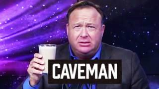 Alex Jones tries a glass of CAVEMAN [upl. by Leggett]