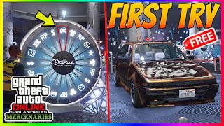 SIMPLE HOW TO WIN THE PODIUM CAR EVERY SINGLE TIME IN GTA 5 ONLINE 2023 LUCKY PODIUM WHEEL GLITCH [upl. by Thorny487]