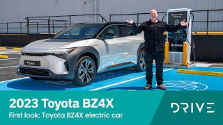 2023 Toyota BZ4X  First Look Toyota BZ4X Electric Car  Drivecomau [upl. by Routh]