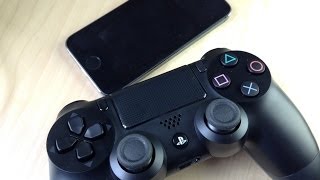 Play iOS games with Sony PlayStation Dual Shock 4 controller [upl. by Ahtel]