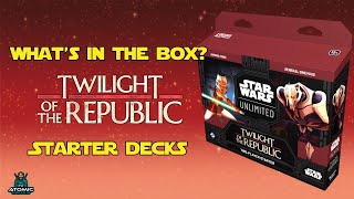 Star Wars Unlimited Twilight of the Republic Starter decks opening [upl. by Tabbitha603]