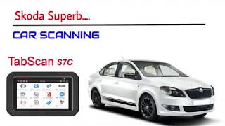 Eucleia Tabscan S7C Car Scanning Skoda Superb [upl. by Walter]