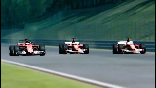 Accidentally recreating Hakkinens double overtake at SpaFrancorchamps [upl. by Ramoh]