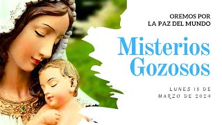 Rosario de Hoy LUNES 18 de Marzo  Misterios GOZOSOS  Wilson Tamayo [upl. by Adnert]