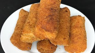 potato bread rolls  bread rolls recipe  bread spring rolls  aloo bread rolls  easy snacks recipe [upl. by Grata]