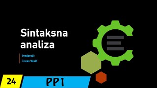 Programski prevodioci 1  24 Sintaksna analiza uvod [upl. by Peppi904]