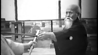 Morihei Ueshiba O Sensei  Rare Aikido Demonstration 1957 合気道植芝 盛平 [upl. by Nellek]